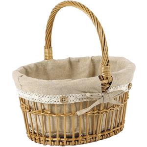 Photo PEN1380J : Willow basket with handle