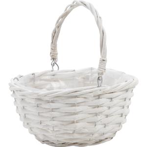 Photo PEN1540P : Small split willow basket with handle