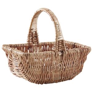 Photo PEN1640 : Buff willow basket with handle