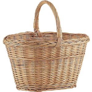 Photo PMA1060 : Buff willow basket with handle
