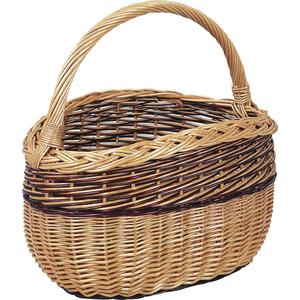 Photo PMA3760 : Buff willow basket with handle