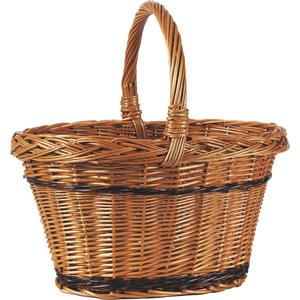 Photo PMA4020 : Buff willow basket with handle