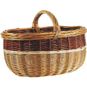 Photo PMA4040 : Buff willow basket with handle