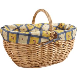 Photo PMA4220C : Stained willow basket with handle