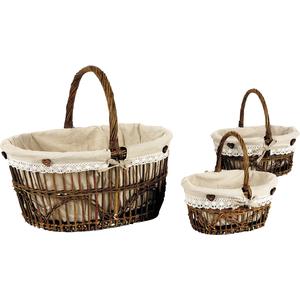 Photo PMA425SJ : Unpeeled willow baskets with handle
