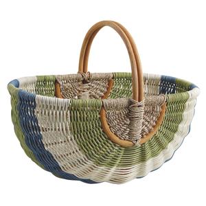 Photo PMA494S : Rattan and seagrass baskets with handle