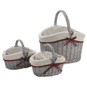 Photo PMA498SJ : Half willow baskets with handle