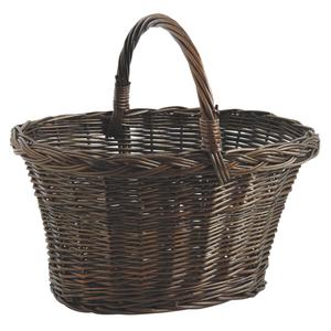 Photo PMA5040 : Stained willow basket with handle