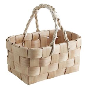 Photo PMA5070 : Natural wood basket with handle