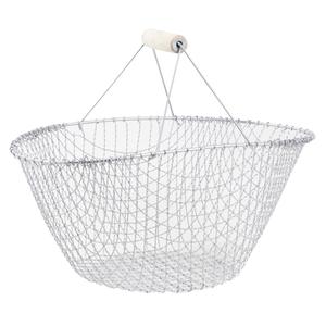 Photo PME1250 : Silver metal basket with handle