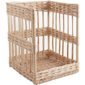 Photo PPA1280 : White willow bread display basket