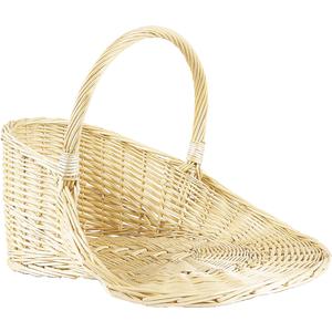 Photo PPR1090 : White willow display basket with handle