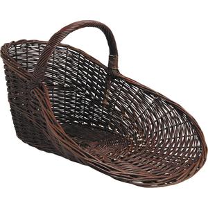 Photo PPR1210 : Unpeeled willow display basket with handle