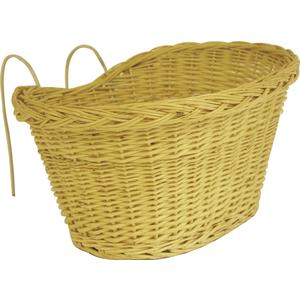 Photo PVE1120 : White willow bike basket