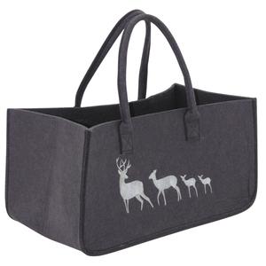 Photo SBU1210 : Felt log bag with deer design