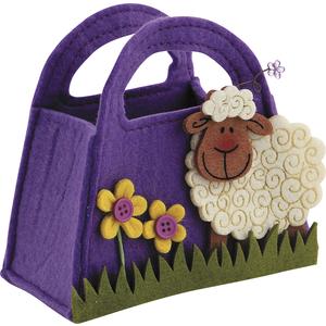 Photo SCF1080 : Mini sac en feutrine avec motif mouton