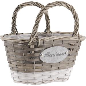 Photo SFL1200P : Wooden basket with handle