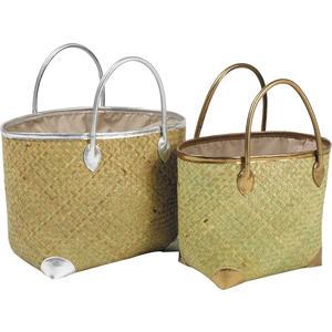 Photo SMA319SC : Palm leaf shopping bags