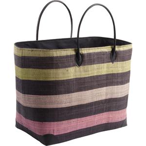 Photo SMA3470C : Raffia matting beach bag