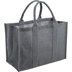 Photo SMA3650 : Sac en jute plastifiée gris