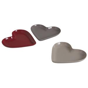 Photo TCO1030V : Stoneware heart plate