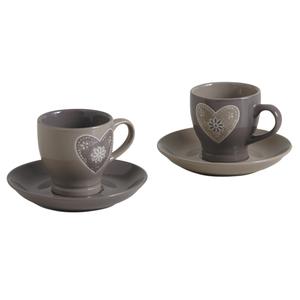 Photo TDI1910V : Stoneware cup with saucer