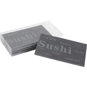 Photo TPL258S : Lot de 4 plateaux sushis ardoise