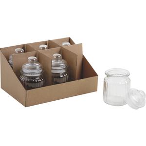 Photo TPO1120V : Round glass jars