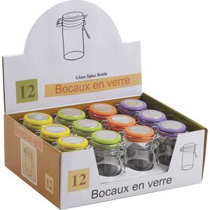 Photo TPO1150V : Bocaux carrés en verre