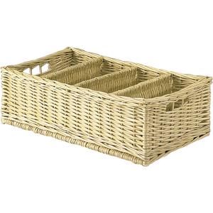 Photo TRC1130 : White willow cutlery tray