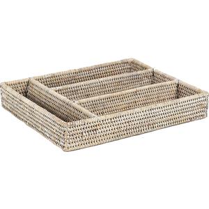 Photo TRC1170 : Grey willow cutlery tray