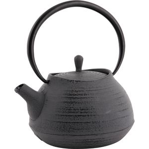Photo TTH1030 : Dark grey color cast iron teapot 1.1l