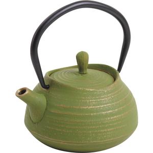 Photo TTH1130 : Green color cast iron teapot 0.4l