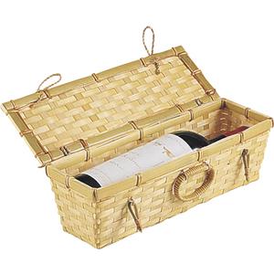 Photo VBO1051 : Coffret pour bouteille en bambou