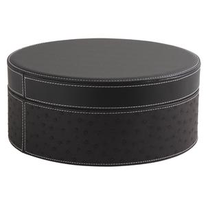 Photo VBT2541 : Round simili ostrich leather box
