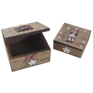 Photo VBT258S : Wooden boxes with winter design