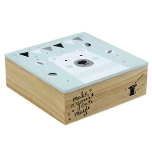 Photo VBT2990 : Square wooden bear box