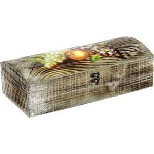 Photo VCO1860 : Coffret corsaire en bois peint et fer