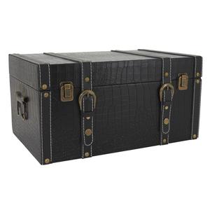 Photo VCO2392 : Simili leather and wood box