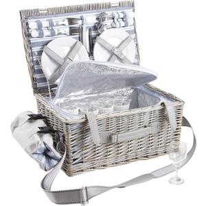 Photo VPI1280C : Willow picnic basket 4 persons