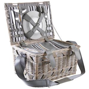 Photo VPI1330C : Bleached willow picnic basket