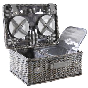 Photo VPI1340C : Grey willow picnic basket