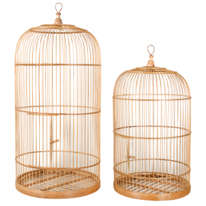 Photo ACA125S : Cages en bambou naturel