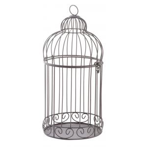 Photo ACA1280 : Cage à oiseaux en métal vieilli