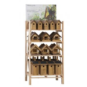 Photo AMA185S : Pinewood display stand with bird houses