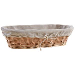 Photo CBA1270J : White willow bread basket