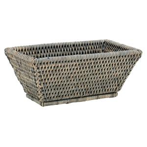 Photo CBA1960 : Grey washed rattan banneton