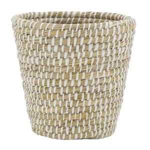 Photo CBU1360 : Natural rush waste paper basket