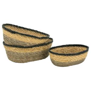 Photo CCB120S :  Brown oval rush baskets