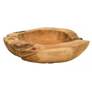 Photo CCO1011 : Natural teak fruit basket